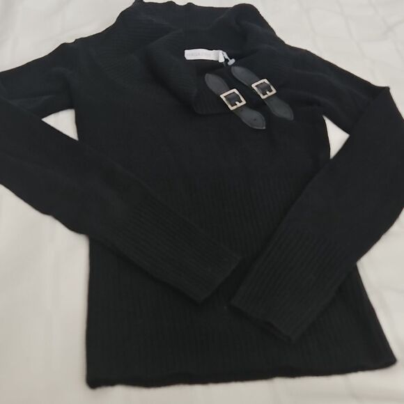 Magazine Women's Long Sleeves Sweater Small Black - Picture 15 of 16